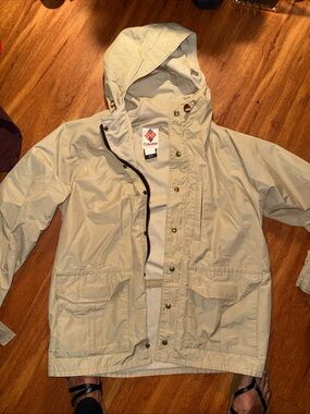 Vintage 80s Columbia Goretex Mountain Parka Jacket Size M L Tan